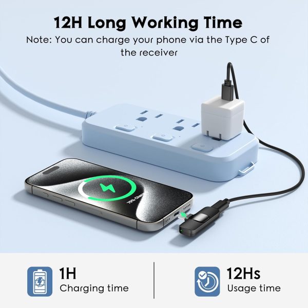2 Pack Type C Mini Wireless Lavalier Microphone for iPhone 15, iOS and Android Devices - Noise Reduction Lapel Mic for Recording, Clip on Mic, Omni Lav Mic for Video Recording, Tiktok, Youtube, Vlog - Image 5