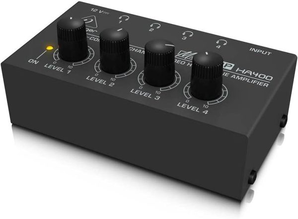 Behringer HA-400 Ultra Compact 4-Channel Stereo Headphone Amplifier - Image 4
