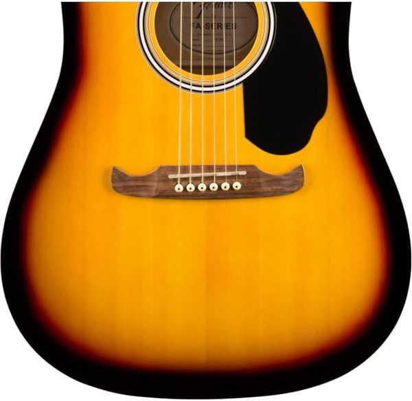 Fender Dreadnought Acoustic Guitar - Sunburst Bundle with Gig Bag, Tuner, Strap, Strings, Winder, Picks, Lessons, and Austin Bazaar Instructional DVD - Image 4