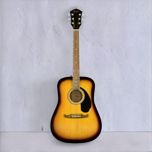 Fender Dreadnought Acoustic Guitar - Sunburst Bundle with Gig Bag, Tuner, Strap, Strings, Winder, Picks, Lessons, and Austin Bazaar Instructional DVD - Image 8